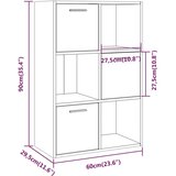 Ormarić Omara za shranjevanje rjav hrast 60x29,5x90 cm, (20704914) | Shoptok.si