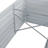  Povišena vrtna gredica 160 x 80 x 45 cm pocinčani čelik siva | shoptok.hr