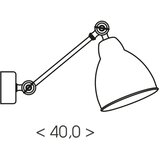 Brilagi Zidna lampa QUILL 1xE27/40W/230V 40 cm bež | Eponuda.com