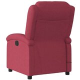  Masažni naslonjač od tkanine crvena boja vina | shoptok.hr