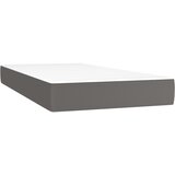  s oprugama i madracem sivi 100x200 cm od umjetne kože | shoptok.hr
