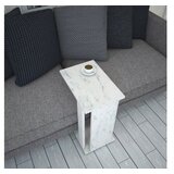 Woody Fashion Klub sto Pasific C 30x61x43cm Bijelo-Crni | Eponuda.ba