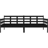  Dnevna postelja črna trdna borovina 90x190 cm, (20727145) | Shoptok.si