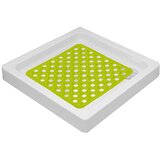 Tendance podloga za kadu sa rupicama 50X50cm PVC, žuto zelena | shoptok.hr
