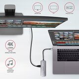 Axagon HMC-5 laptop dock /port replicator Wired USB 3.2 Gen 1 (3.1 Gen 1) Type-C Grey | shoptok.hr