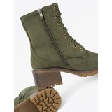 Shelvt marka niezdefiniowana Women's green lace-up ankle boots | shoptok.hr