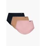 Atlantic Women's panties Maxi 3Pack - light pink/dark beige/dark blue | Shoptok.si