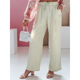 DStreet Spodnie damskie wide leg MILLIVIO khaki | shoptok.hr