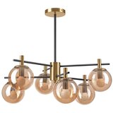  Luster na šipci LILOU 6xE14/5W/230V zlatna/crna/zadimljeno bež | Eponuda.com