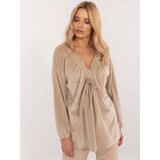 Italy Moda Blouse-DHJ-BZ-19902.49P-beige | Shoptok.si