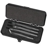 32349 set pinceta 4-dijelni šiljasti, plosnat-širok, zaokružen