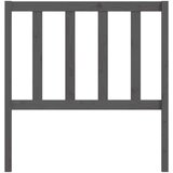  Posteljno vzglavje sivo 96x4x100 cm trdna borovina, (20648465) | Shoptok.si