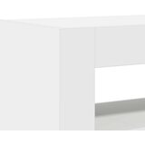  Kreveta S LED lampica Bijelo 116 x 30 x 75 cm Konstruirano drvo | shoptok.hr