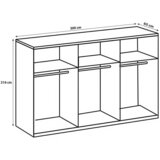 MID.YOU omara z drsnimi vrati, bela | Shoptok.si