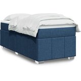  Krevet s oprugama i madracem plavi 100 x 200 cm od tkanine | shoptok.hr