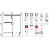 Male kuće Drvena vrtna kućica RAMSI 475 × 475 cm – bez završnog krovnog pokrova | shoptok.hr
