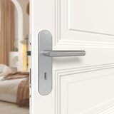 AWMNSRMAN 2x 72 mm Srebrna kljuka za notranja vrata BB | Shoptok.si