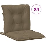  Jastuci za stolice 4 kom prošarano smeđesivi 100x50x7cm tkanina | Eponuda.com