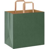  Papirnate vrećice 250 kom s ručkama zelene 26x17x25 cm | shoptok.hr