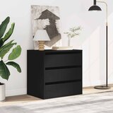  Kutna komoda s ladicama crna 60x41x58 cm od konstruiranog drva | shoptok.hr