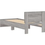  Okvir za krevet s uzglavljem siva boja hrasta 90x190 cm drveni | shoptok.hr