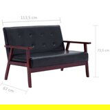  2-dijelni set sofa od umjetne kože crni | shoptok.hr