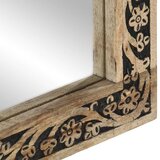  Kupaonsko ogledalo 50 x 70 x 2,5 cm masivno drvo manga i staklo | shoptok.hr