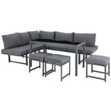 Ambia Garden LOUNGE GARNITURA tkanina aluminij | Shoptok.si