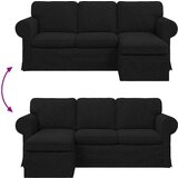 SOFA Kavč Črna Splošne dimenzije: 195 x 138 x 80 cm (Š x G x V), (5000145969) | Shoptok.si