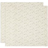 Jollein tetra plenica 2/1, 115x115cm animals olive green Cene