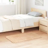 vidaXL Čupavi tepih s visokim vlaknima NAVARRA bež 60x100 cm poliester