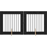  Vrata za pse s postoljem 2 pcs Crni hrast 80 x 80 cm | shoptok.hr