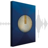  Slika - In the Shadow of Classic Blue (1-part) - Golden Circle in Abstraction 60x90 | shoptok.hr