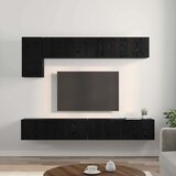  Set TV komoda 5 kom. Crni hrast Konstruirano drvo | shoptok.hr