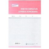 NARODNE NOVINE-UT XII-37 DNEVNI OBRAČUN UTRŠKA KONOBARA; Blok 3 x 50 listova, 14,8 x 21 cm | shoptok.hr