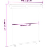 Balkonska bočna tenda 145 x 250 cm plava | shoptok.hr