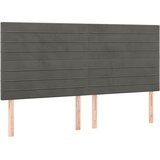  Krevet s oprugama i madracem tamnosivi 200x200 cm baršunasti | shoptok.hr