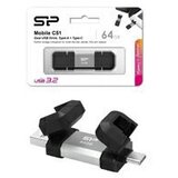 SiliconPower SP USB 3.2 FLASH DRIVE GEN1, MOBILE C51 64GB SILVER | shoptok.hr