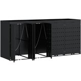  Skladištenje kanti za 4 kante Crna 272 x 77,5 x 121,5 cm | Eponuda.ba