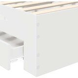  Konstrukcija postelje Bela 90 x 190 cm Konstruiran les, (5000102317) | Shoptok.si