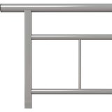  Za krevet sivi metalni 100 x 200 cm | shoptok.hr
