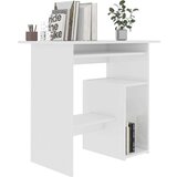  Radni stol visoki sjaj bijeli 80 x 45 x 74 cm od iverice | shoptok.hr