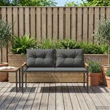  Vanjska klupa 2 -Seater 116 x 67,5 x 72 cm poliratan Tamnosiva | shoptok.hr