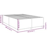  Okvir za krevet bez madraca plavi 140 x 200 cm od tkanine | shoptok.hr