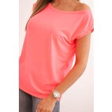 Kesi Women's top with one shoulder exposed neon pink | Shoptok.si