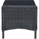  3-dijelna vrtna garnitura od poliratana s jastucima tamnosiva | shoptok.hr