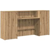 vidaXL Sprejemna miza artisan hrast 200x50x103,5 cm inženirski les | Shoptok.si