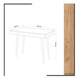 Woody Fashion Valencia - Oak pisalna miza, (21268184) | Shoptok.si