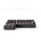 Micadoni Home temno siva žametna sedežna garnitura 285 cm bellis – | Shoptok.si