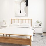 Furnova Nočna omarica 2 kosa bela 35x34x32 cm trdna borovina, (21927671) | Shoptok.si